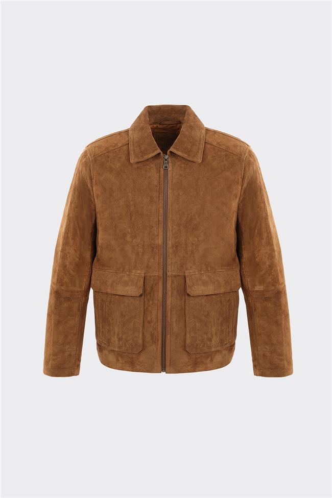 Taba Deri Erkek Ceket