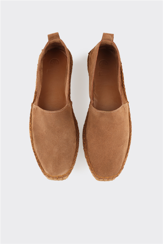 Taba Deri Erkek Günlük Ayakkabı