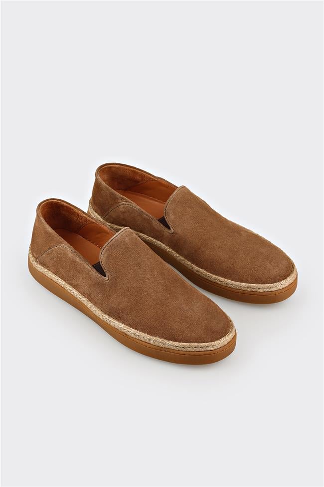 Taba Deri Erkek Günlük Ayakkabı