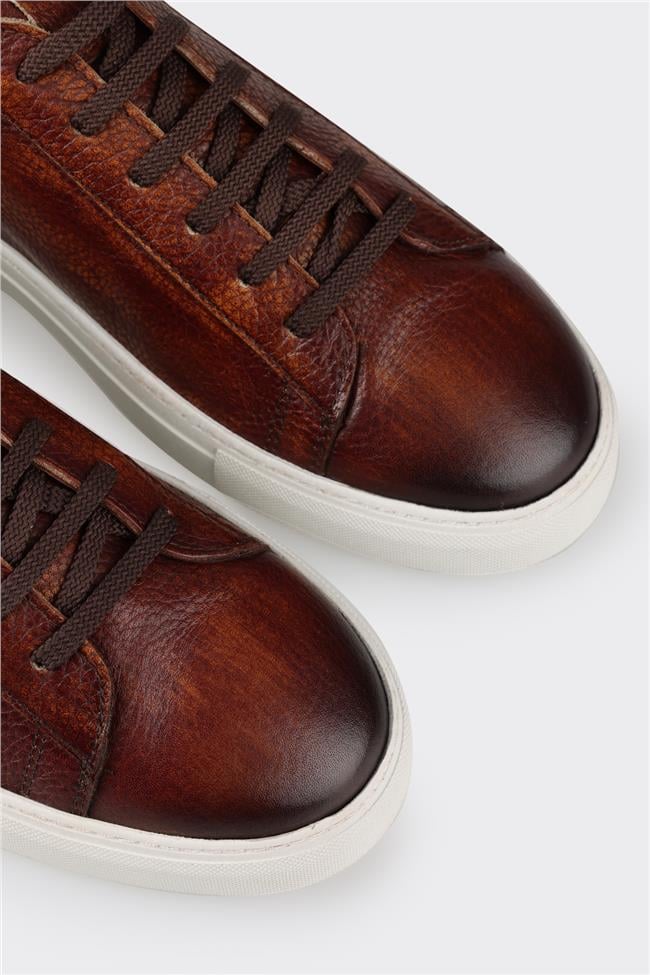 Taba Deri Erkek Günlük Ayakkabı