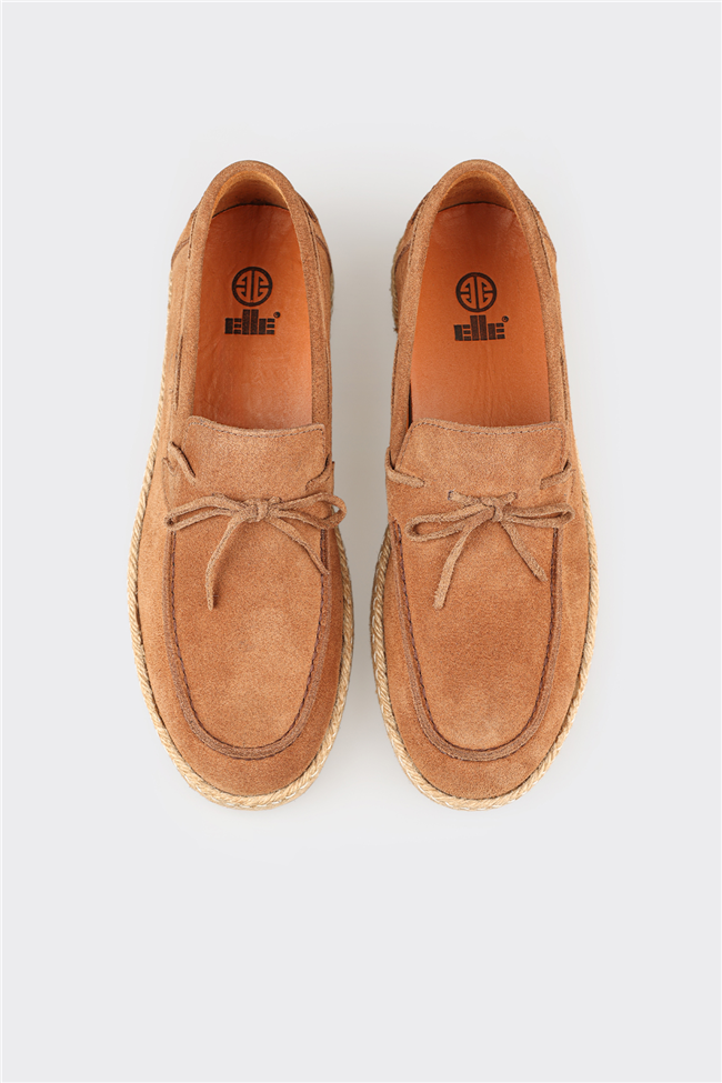 Taba Deri Erkek Günlük Ayakkabı