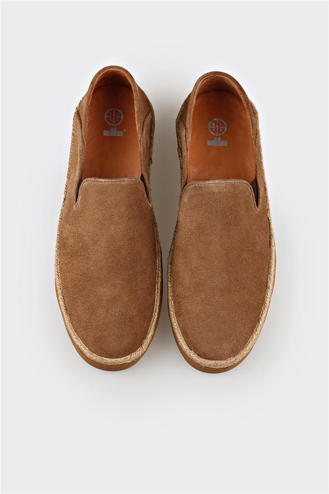 Taba Deri Erkek Günlük Ayakkabı