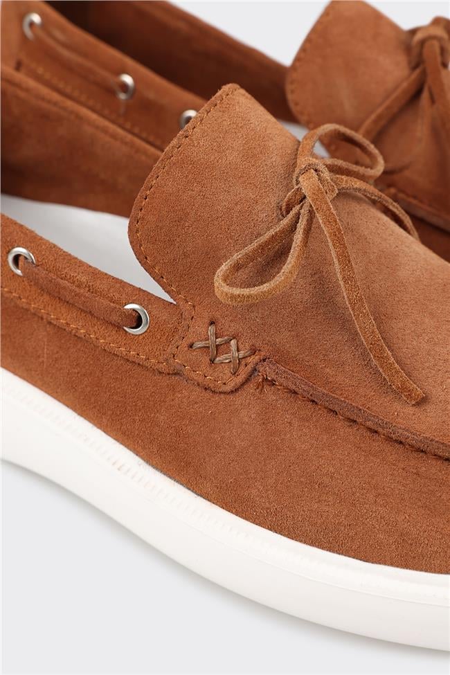 Taba Deri Erkek Günlük Ayakkabı