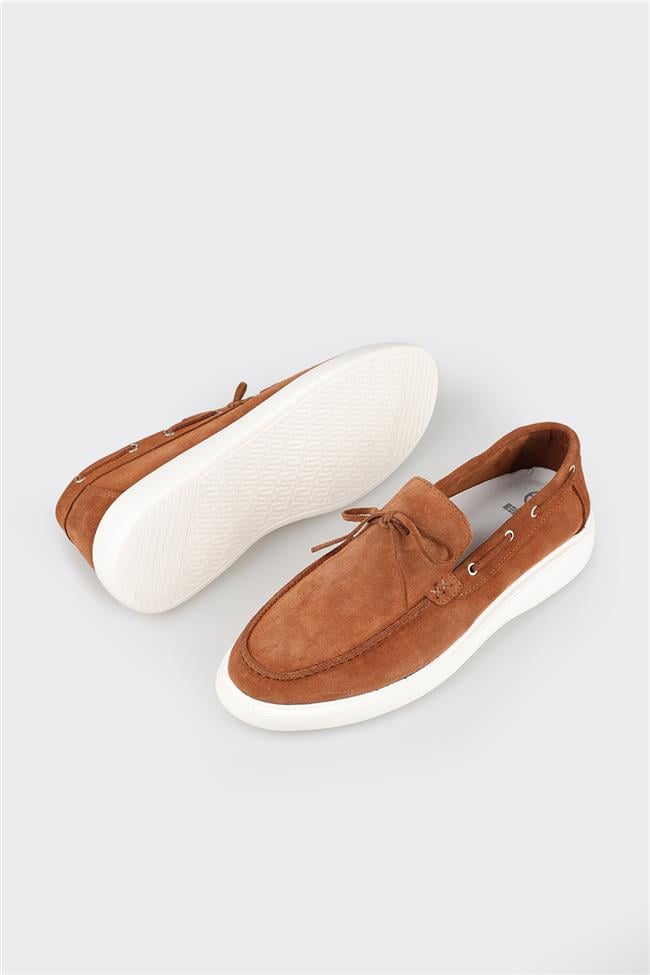 Taba Deri Erkek Günlük Ayakkabı