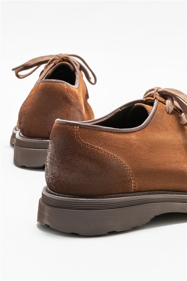 Taba Deri Erkek Günlük Ayakkabı