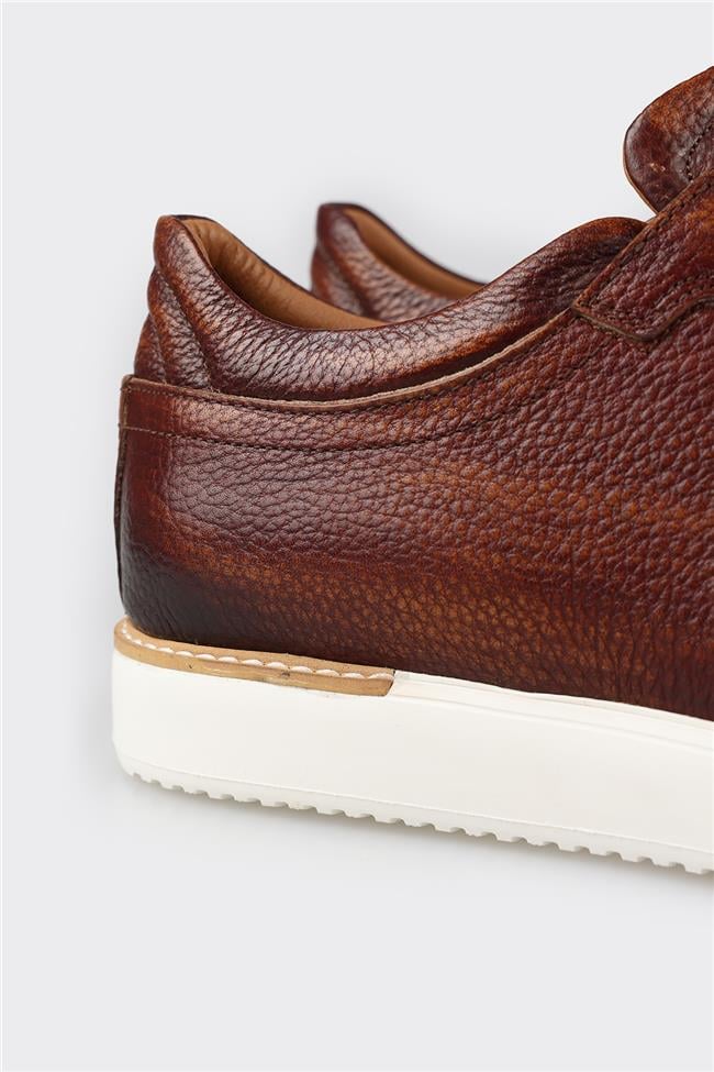 Taba Deri Erkek Günlük Ayakkabı