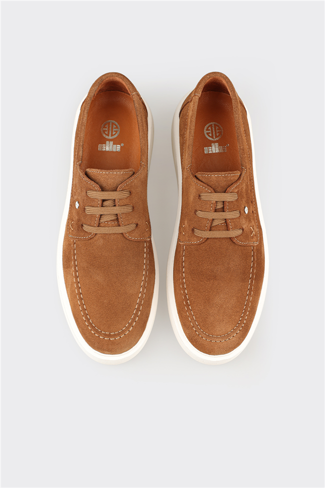 Taba Deri Erkek Günlük Ayakkabı