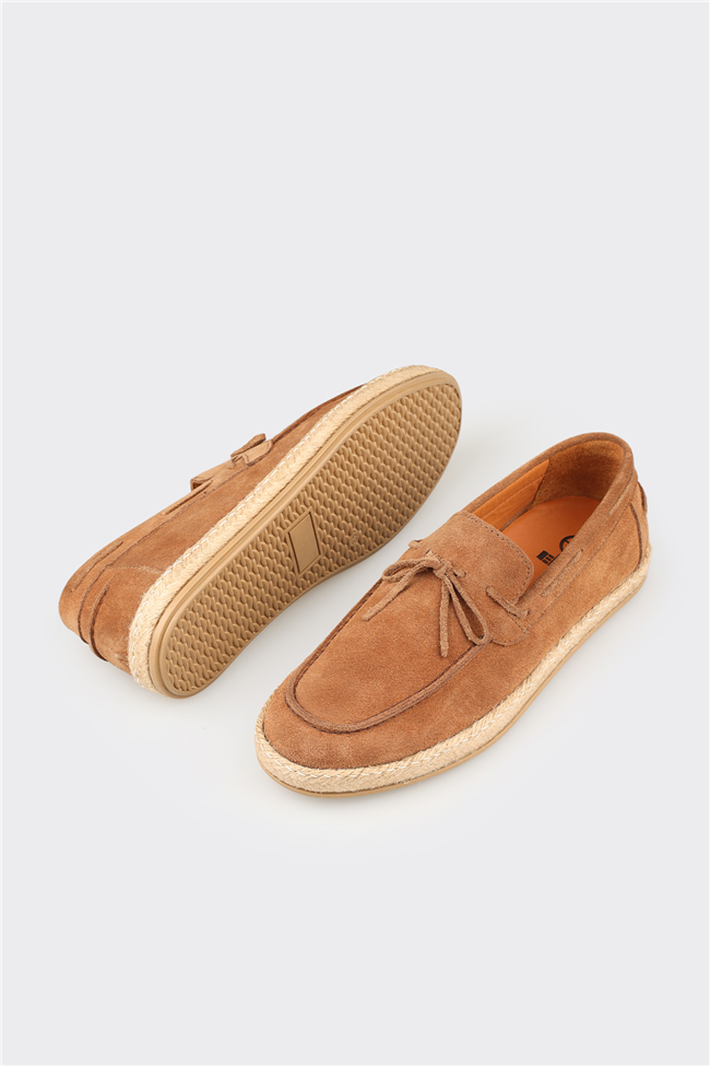 Taba Deri Erkek Günlük Ayakkabı