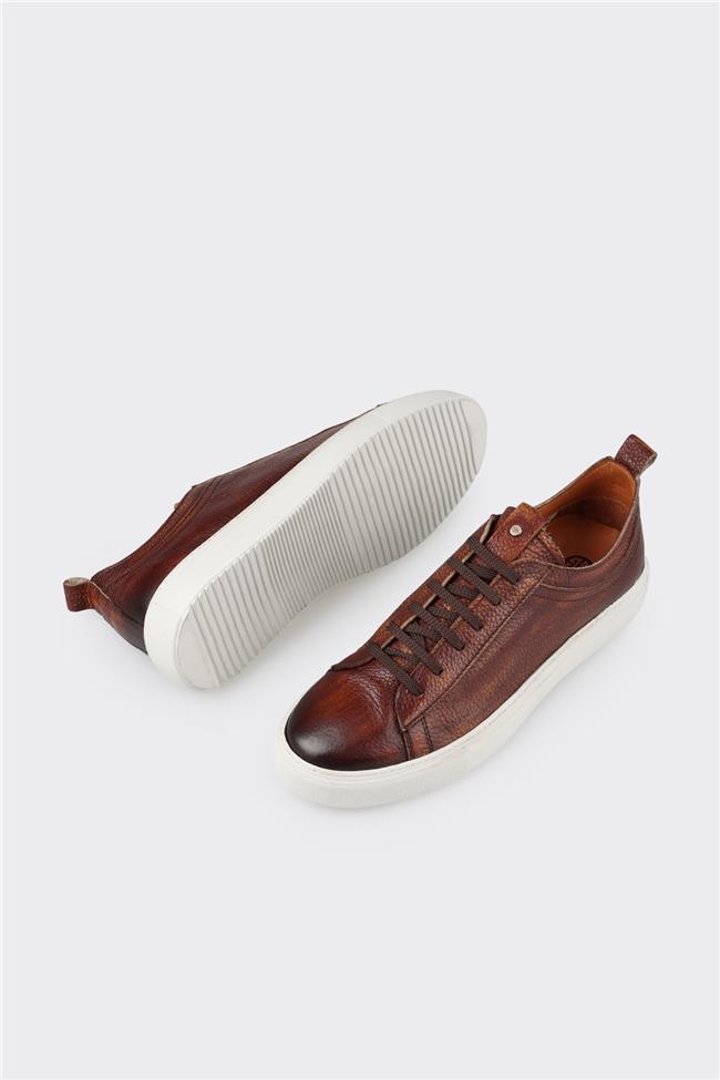 Taba Deri Erkek Günlük Ayakkabı