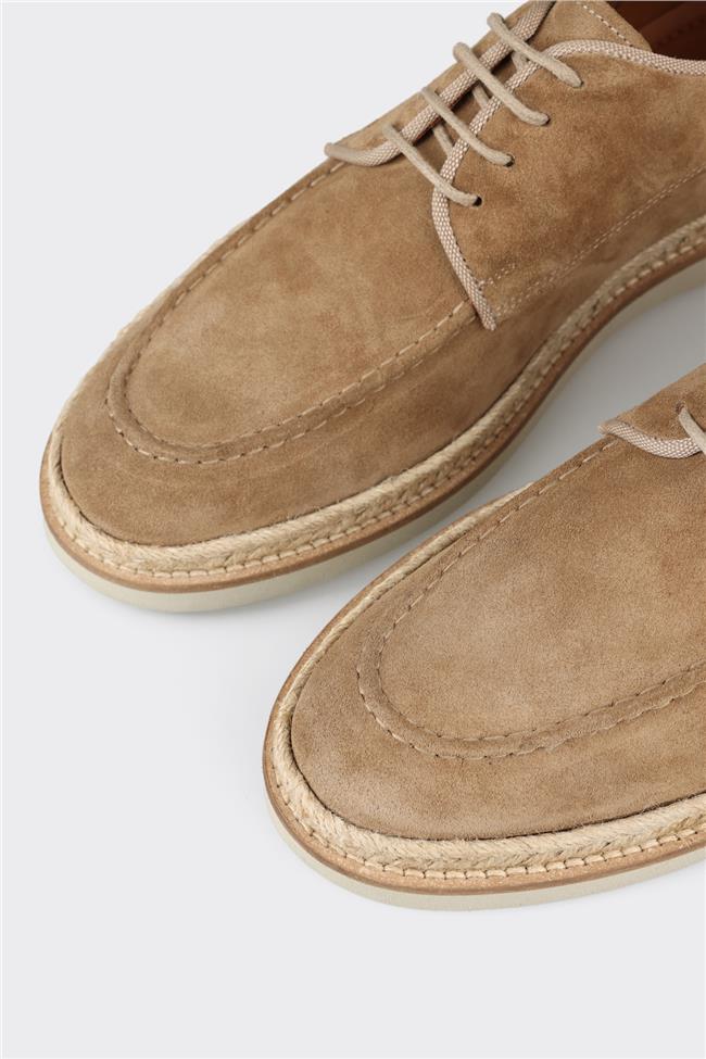 Taba Deri Erkek Günlük Ayakkabı