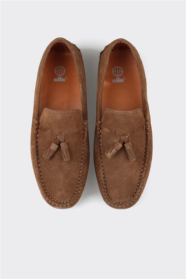 Taba Deri Erkek Günlük Ayakkabı