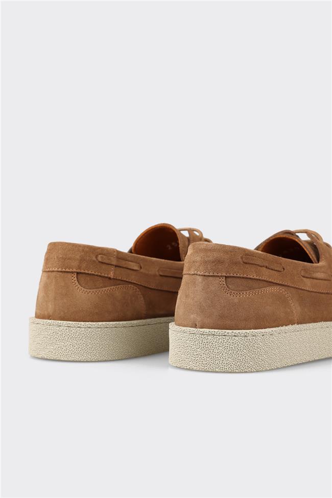 Taba Deri Erkek Günlük Ayakkabı