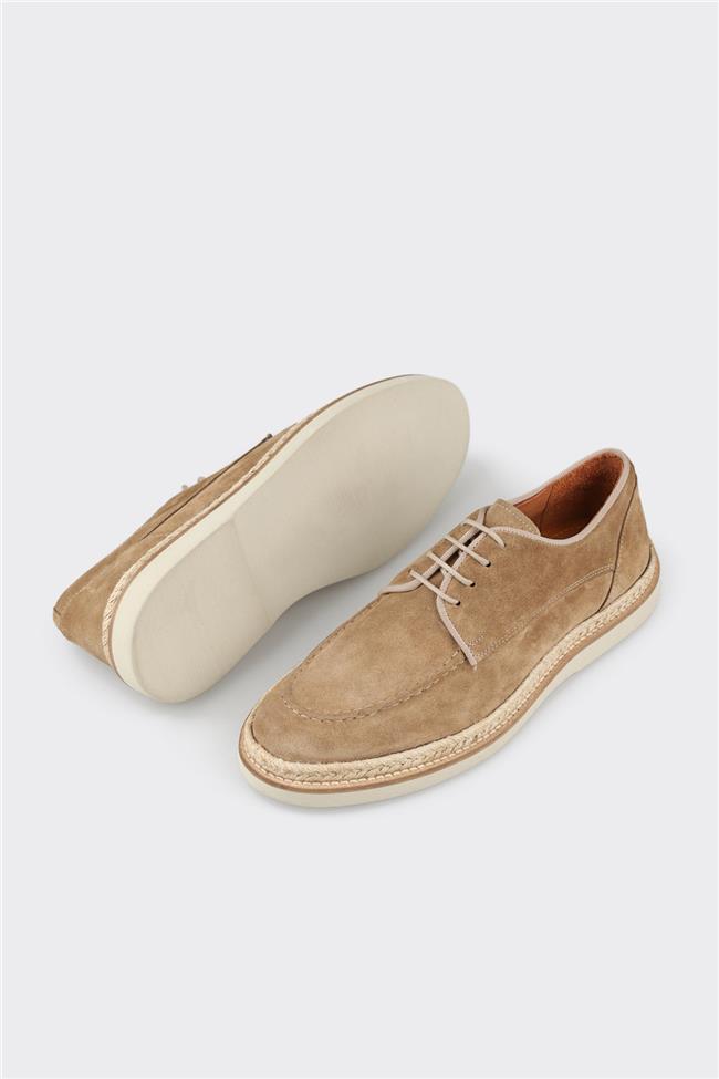 Taba Deri Erkek Günlük Ayakkabı