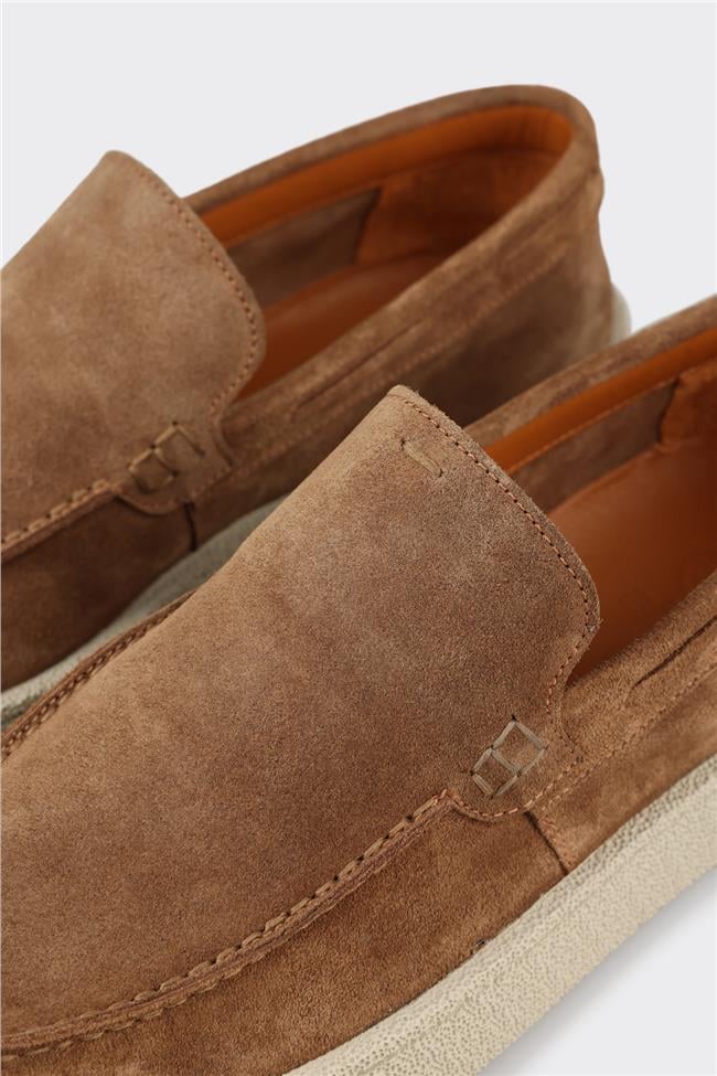 Taba Deri Erkek Günlük Ayakkabı