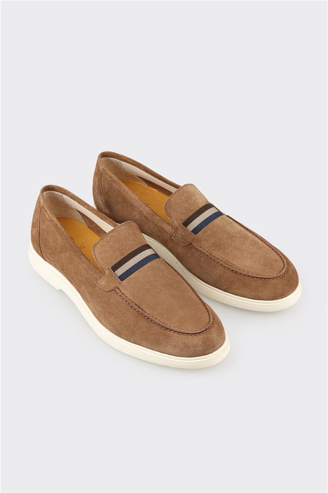 Taba Deri Erkek Günlük Ayakkabı