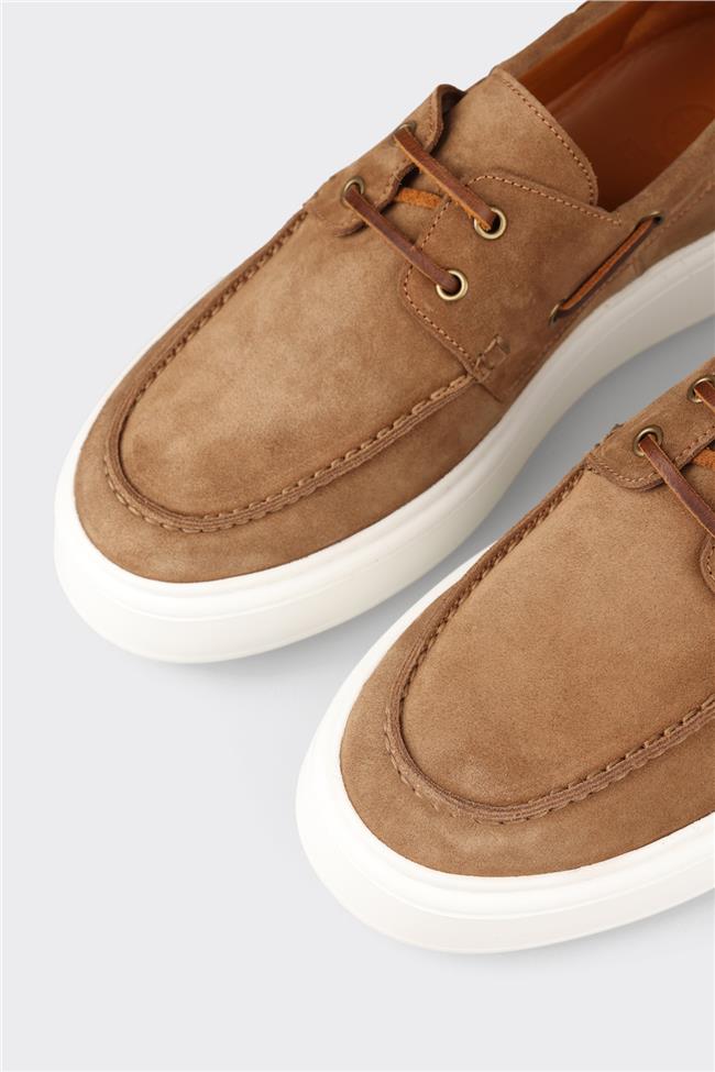 Taba Deri Erkek Günlük Ayakkabı