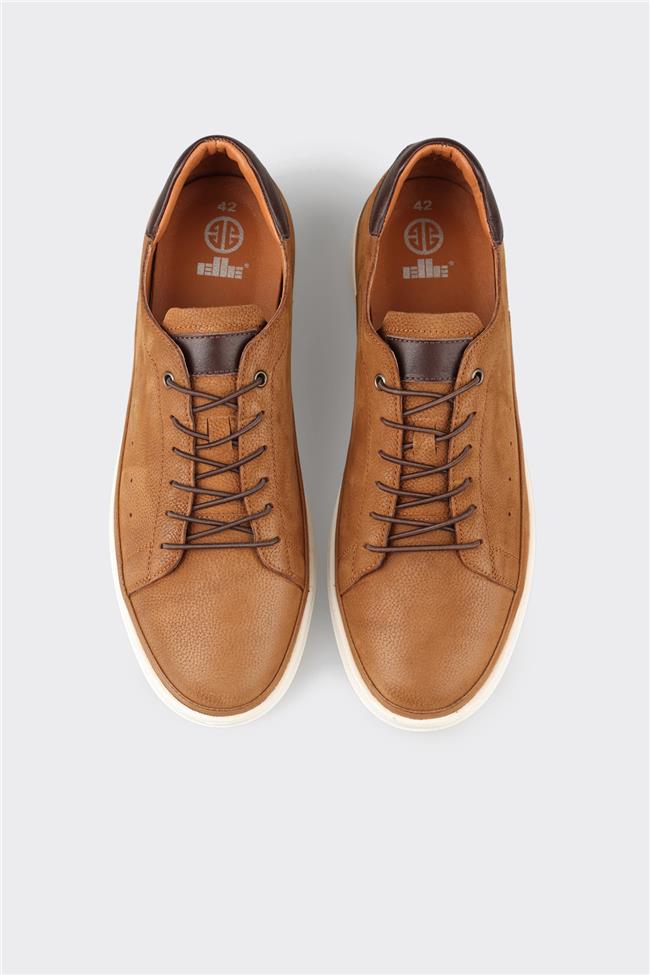 Taba Deri Erkek Günlük Ayakkabı