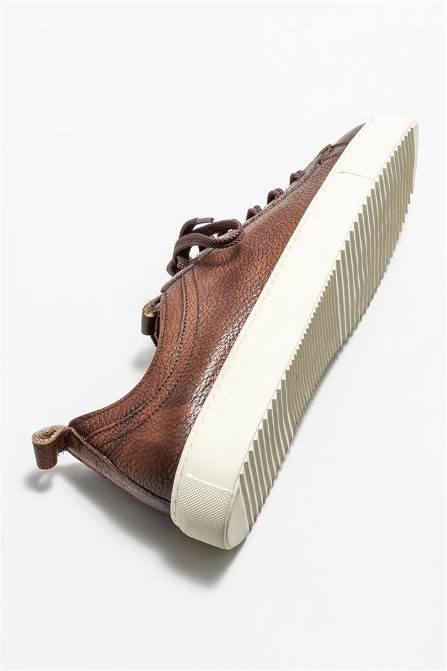 Taba Deri Erkek Günlük Ayakkabı