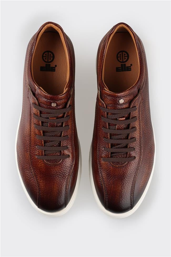 Taba Deri Erkek Günlük Ayakkabı