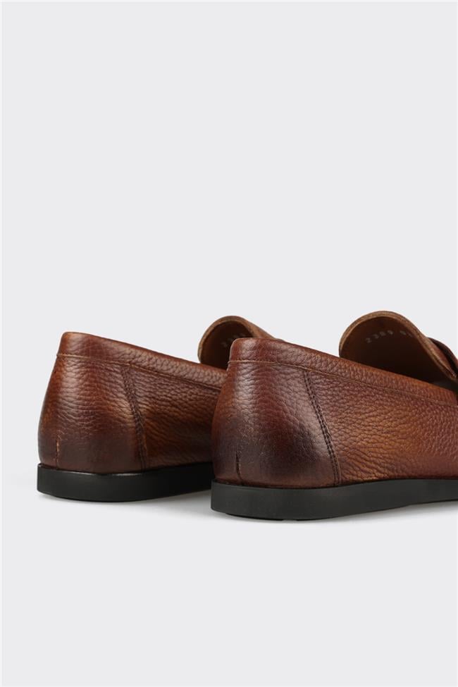 Taba Deri Erkek Günlük Ayakkabı