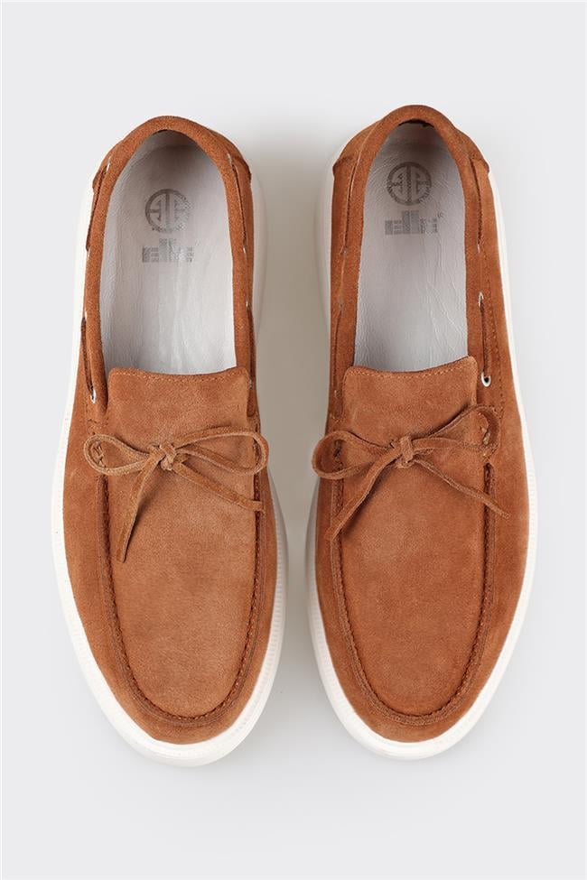 Taba Deri Erkek Günlük Ayakkabı