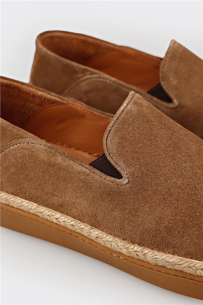 Taba Deri Erkek Günlük Ayakkabı