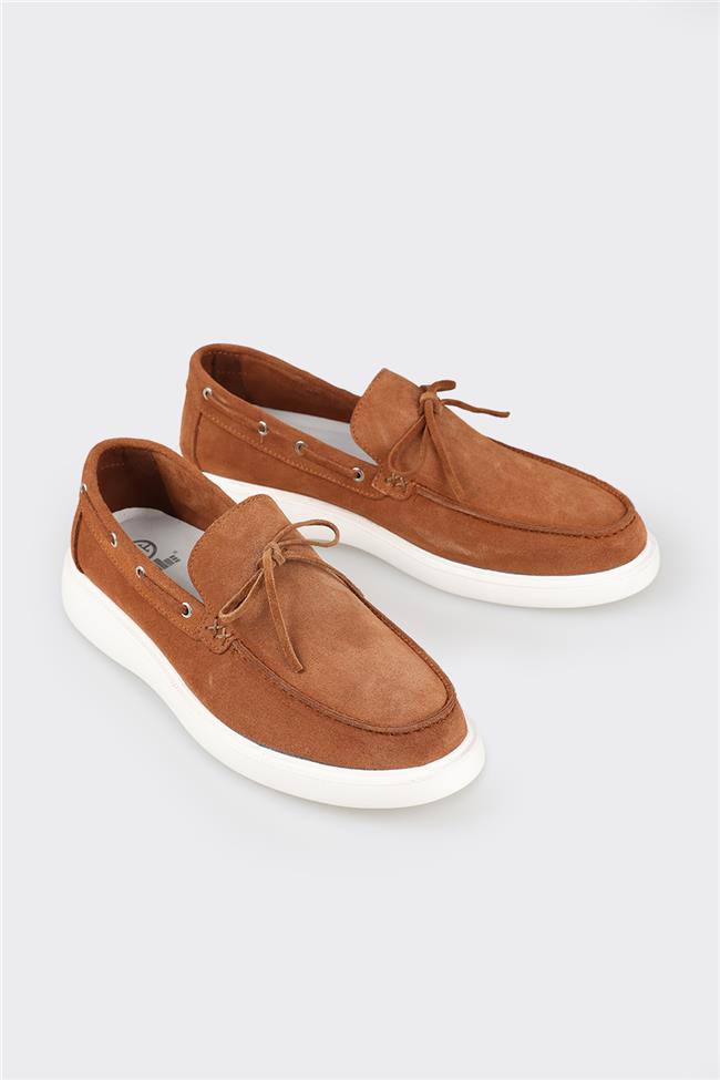 Taba Deri Erkek Günlük Ayakkabı