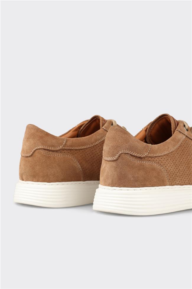 Taba Deri Erkek Günlük Ayakkabı