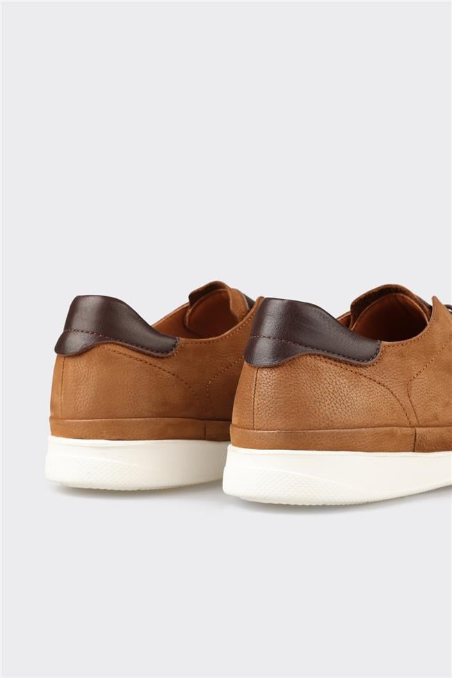 Taba Deri Erkek Günlük Ayakkabı