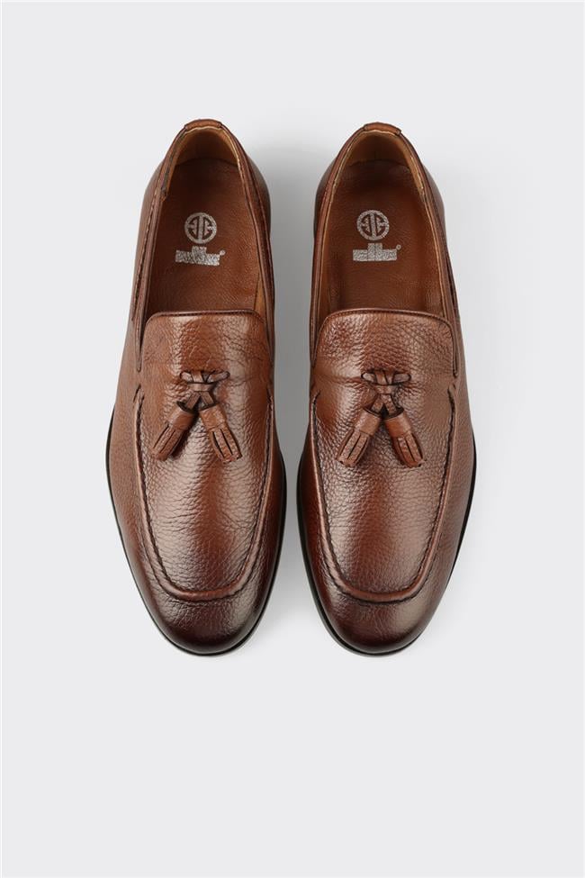 Taba Deri Erkek Günlük Ayakkabı