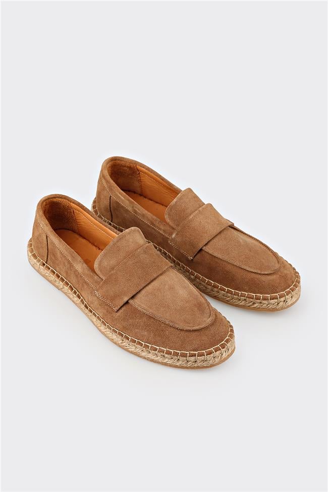 Taba Deri Erkek Günlük Ayakkabı