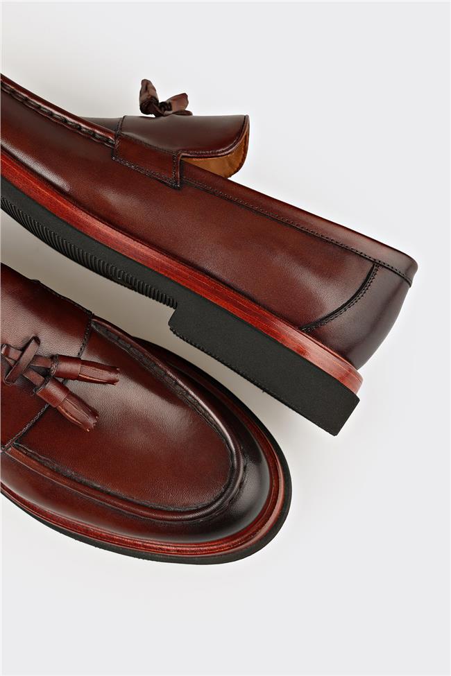 Taba Deri Erkek Klasik Ayakkabı