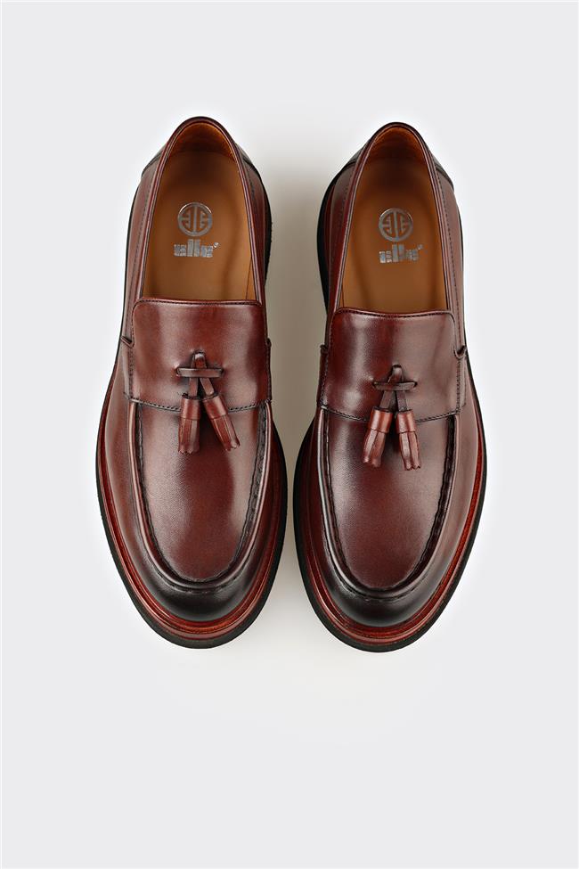 Taba Deri Erkek Klasik Ayakkabı