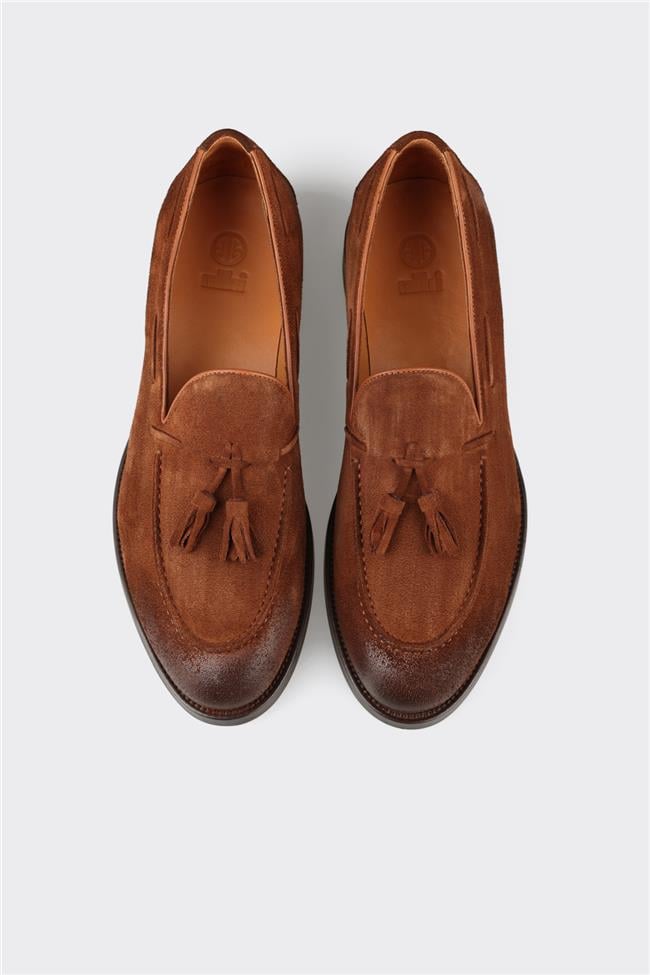 Taba Deri Erkek Klasik Ayakkabı