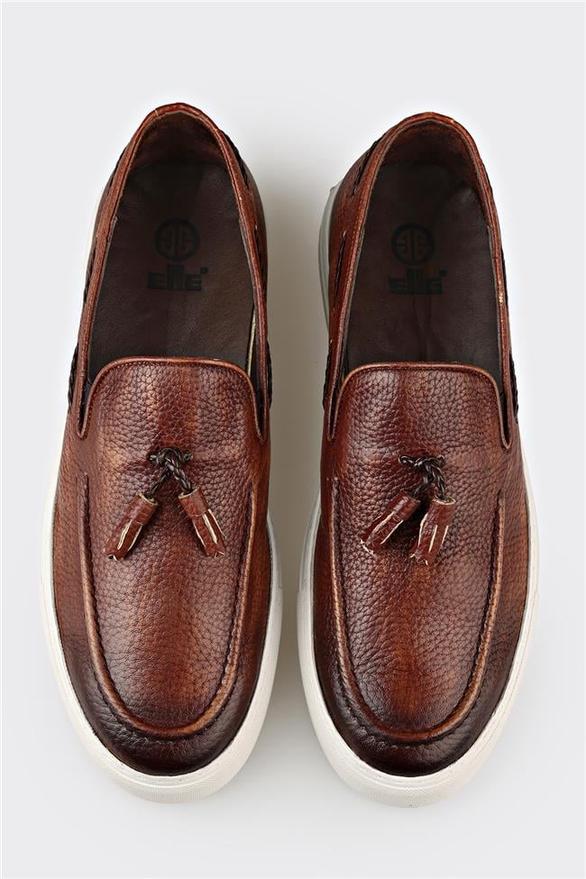 Taba Deri Erkek Loafer