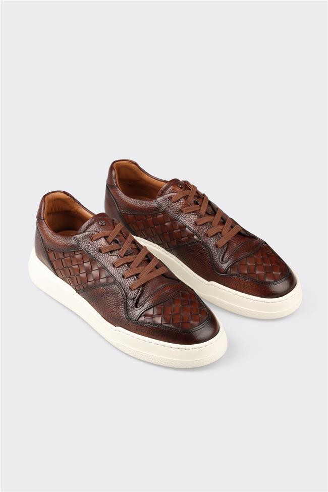 Taba Deri Erkek Spor Ayakkabı