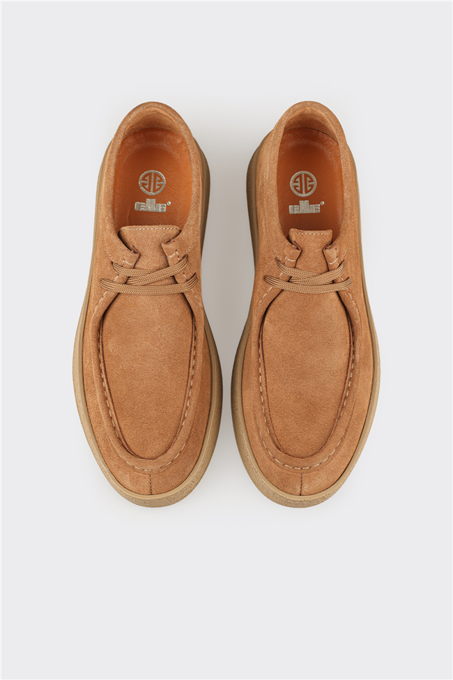 Taba Deri Erkek Spor Ayakkabı