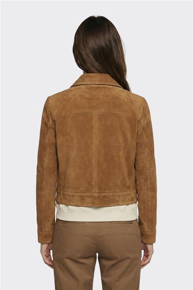 Taba Deri Kadın Ceket