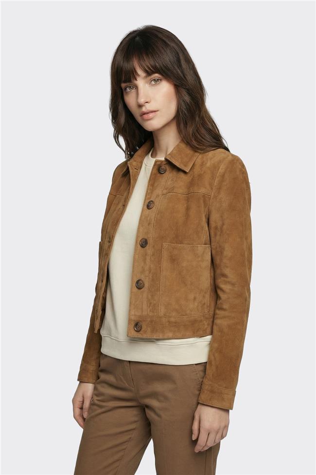 Taba Deri Kadın Ceket