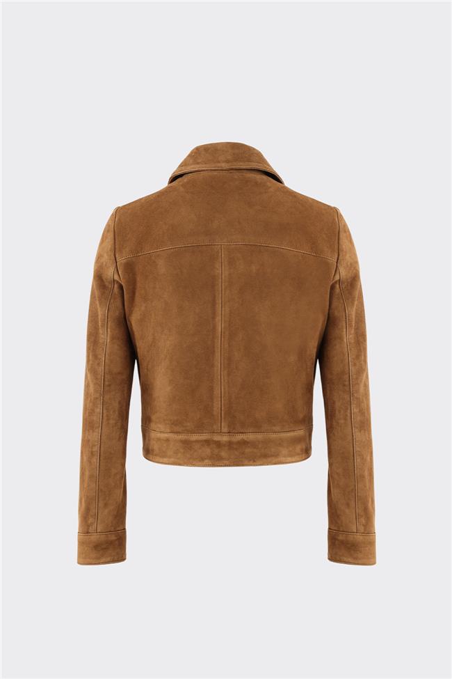 Taba Deri Kadın Ceket