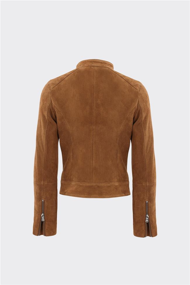 Taba Deri Kadın Ceket