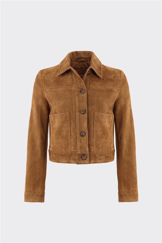 Taba Deri Kadın Ceket