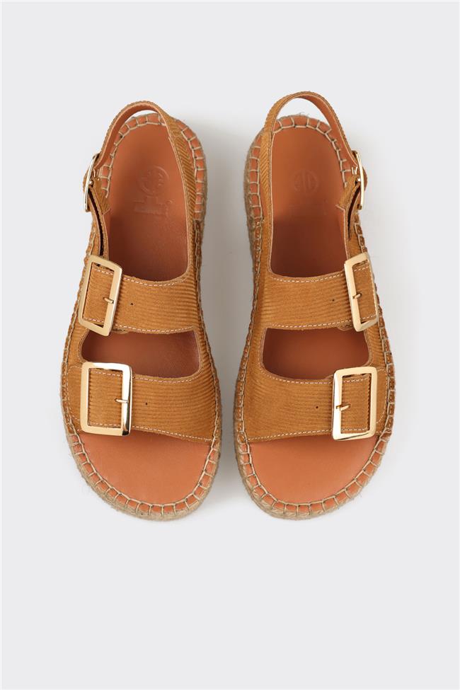 Taba Deri Kadın Espadril