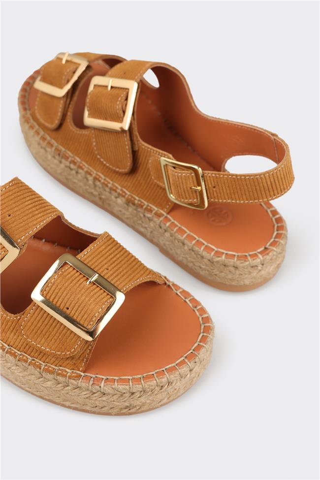 Taba Deri Kadın Espadril