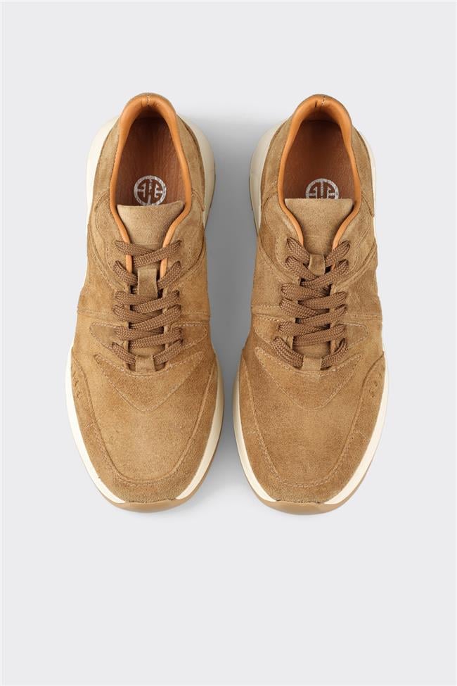 Taba Deri Kadın Günlük Ayakkabı