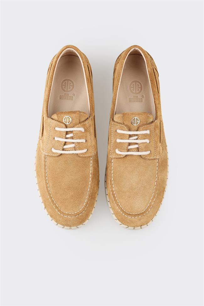 Taba Deri Kadın Günlük Ayakkabı