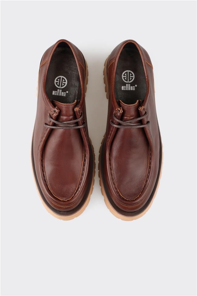 Taba Deri Kadın Günlük Ayakkabı