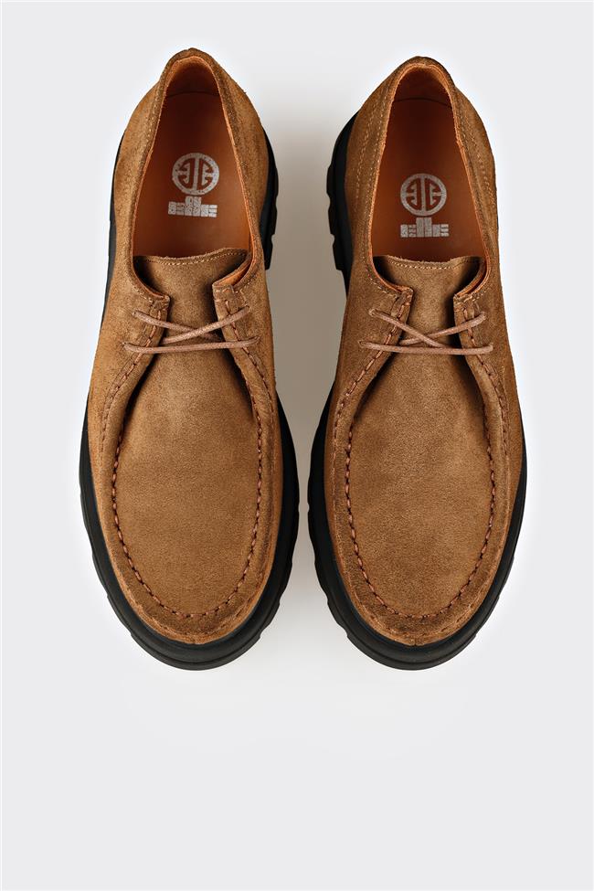 Taba Deri Kadın Günlük Ayakkabı