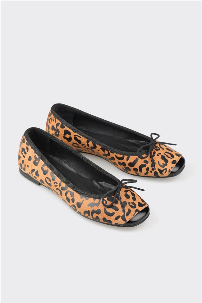 Taba Deri Kadın Günlük Ayakkabı