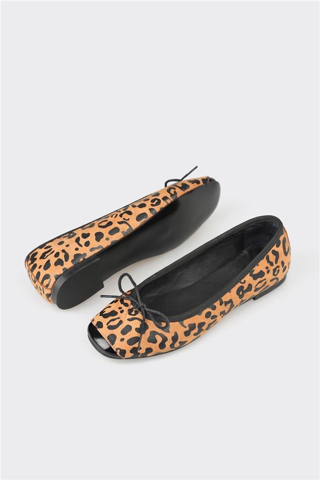 Taba Deri Kadın Günlük Ayakkabı